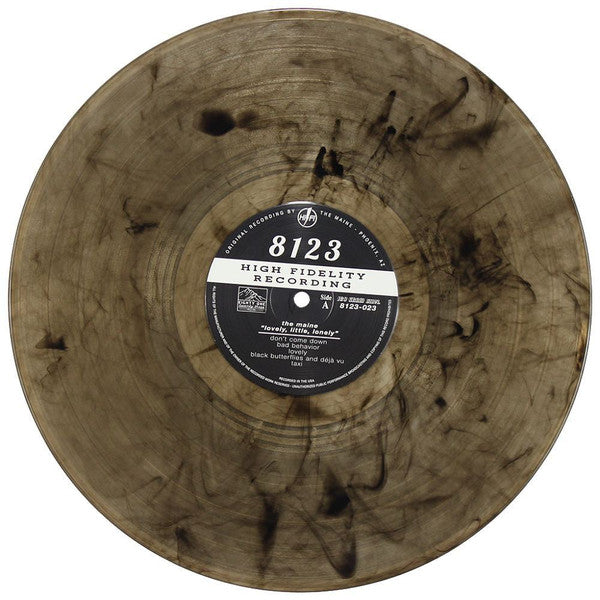 Image of Label Cover of LP - VG/VG+ - THE MAINE, Lovely, Little, Lonely (8123; 8123-023, US 2017, Triple Gatefold, Poster, Smoke Clear Vinyl), Minor creases to front cover. Disc has a couple of light hairlines but nothing that affects play, overall very nice copy, Exclusive on the summer'17 tour with Dashboard Confessional & The All-American Rejects. Pressed on 180 gram vinyl. Includes a two-sided poster.1500 - Purple500 - Purple/Black500 - Yellow/Black (Indie Record Store Exclusive)500 - Aqua Blue and