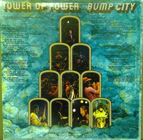 Image of Back Cover of LP - VG/G+ - TOWER OF POWER, Bump City (Warner Bros. Records; 2616, US 1973, Pasteback Sleeve), Some superficial marks.,  - 3816041C