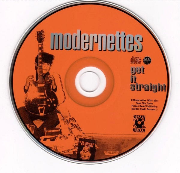 Image of Label Cover of CD - VG+/VG+ - MODERNETTES, Get It Straight (Sudden Death Records; SDR 0061, Canada 2005 Reissue, Jewel Case), ,  - 3816008C