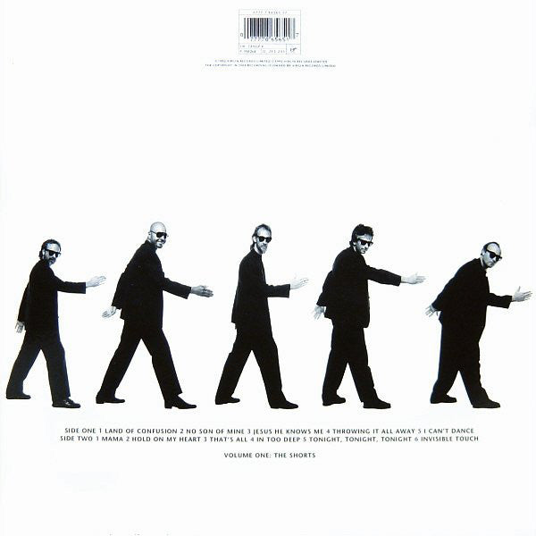 Image of Back Cover of LP - VG/VG+ - GENESIS, Live / The Way We Walk (Volume One: The Shorts) (Virgin; GENLP 4, Europe 1992, Inner, no insert), A couple of very minor marks only. Sleeve has a little ringwear and creasing. ,  - 3726439E