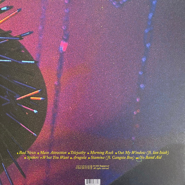 Image of Back Cover of LP - VG+/VG+ - JUNGLEPUSSY, Jp4 (Jagjaguwar; JAG377, US 2021, Inner), ,  - 3846017S