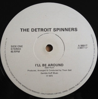 Image of Front Cover of 12" - VG/VG+ - THE DETROIT SPINNERS, I'll Be Around (Atlantic; A 9891 T, UK 1982, Company Sleeve), ,  - 3726457E