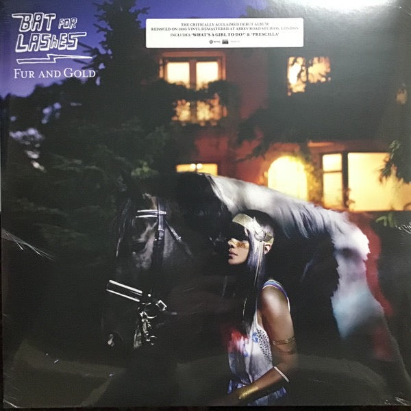 Image of Front Cover of LP - NEW/NEW - BAT FOR LASHES, Fur And Gold (BMG; 964181291, Worldwide 2026 Reissue, Reissue, Remastered, 180g Vinyl), , Natasha Khan s debut is full of woodland folk, piano ballads and electronic flourishes, with a wonderfully strange, fairytale quality running through it.  Daniel  is the obvious standout, but Fur And Gold is best taken as a complete, immersive listen. - 3736104E