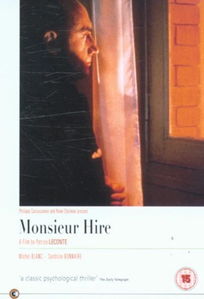 Image of Front Cover of DVD - VG+/VG+ - PATRICE LECONTE, Monsieur Hire (Second Sight; 2NDDVD, UK ), ,  - 3836019E