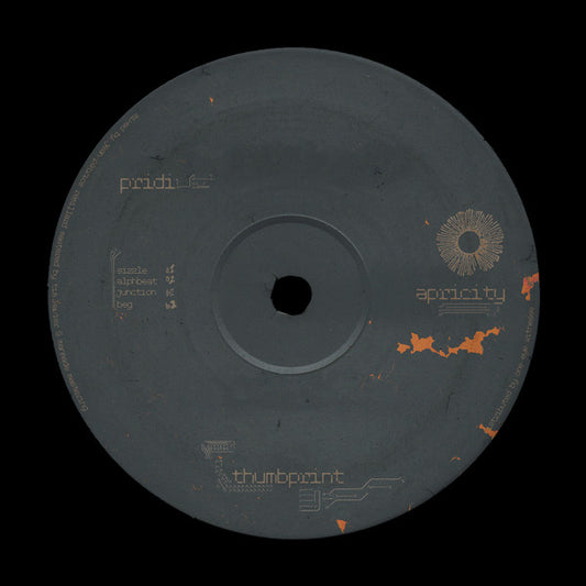 Image of Front Cover of 12" - /EX - PRIDI, Apricity (thumbprint; thumb001, UK 2026), ,  - 3816116C