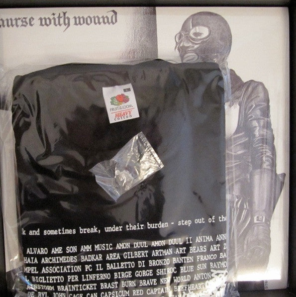 Image of Back Cover of 2xLP - EX/VG+ - NURSE WITH WOUND, Chance Meeting On A Dissecting Table Of A Sewing Machine And An Umbrella (United Dirter; DPROMDLP71, UK 2009, Box Set, Badge + T-shirt), No.449,  - 3826037E