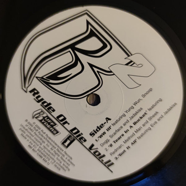 Image of Label Cover of LP - VG/VG - VARIOUS, Ryde Or Die Vol 2 (Ruff Ryders) (Interscope; , US , Insert), SWOL ,  - 3826052E