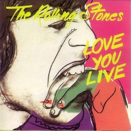 Image of Front Cover of 2xLP - VG/VG+ - THE ROLLING STONES, Love You Live (Rolling Stones Records; 450208 1, UK 1980s Reissue, 2 Company Inners), Edge Wear,  - 3846029S