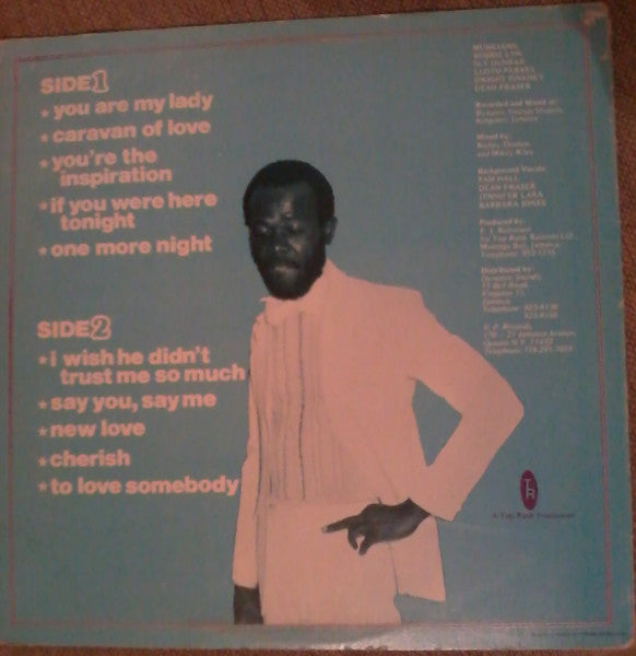 Image of Back Cover of LP - VG/G+ - GEORGE FAITH, First Class (Top Rank; none, Jamaica 1986), Light marks only, plays G+/VG,  - 3846073S