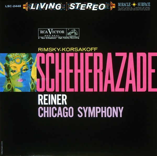 Image of Front Cover of LP - VG+/VG+ - FRITZ REINER, CHICAGO SYMPHONY ORCHESTRA, Rimsky-Korsakoff: Scheherazade (Analogue Productions; AAPC 2446, US 2013), ,  - 3726356E