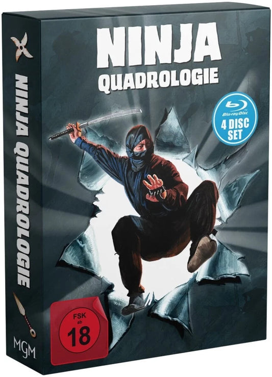 Image of Front Cover of 4xBlu-Ray - VG+/VG+ - FRANCO NERO, JORDAN BENNETT, Ninja Quadrologie 1-4 (MGM; , Netherlands 2022, Box Set, Booklet), ,  - 3836077E