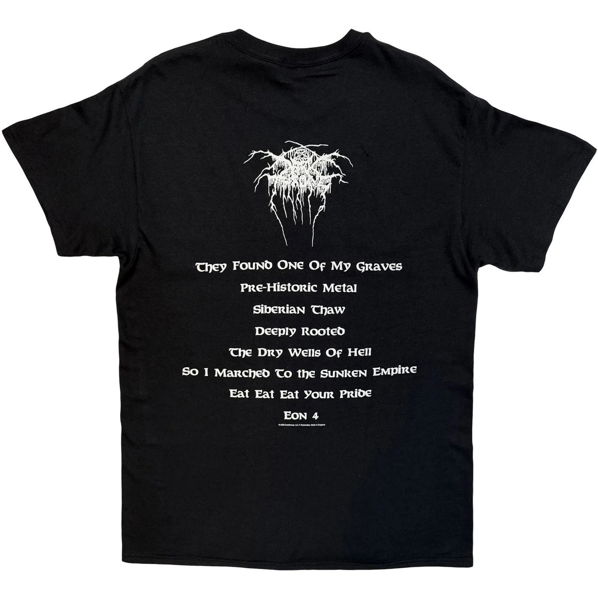 Image of Back Cover of Accessories - NEW/NEW - DARKTHRONE, Pre-Historic Metal T-Shirt M (, UK ), ,  - 3856026S