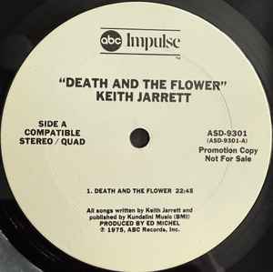 Image of Label Cover of LP - VG/VG - KEITH JARRETT, Death And The Flower (ABC Impulse!; ASD-9301, US 1975, Promo, Gatefold, Company Inner, Stereo, Quadraphonic, Terre Haute Press), Hairlines,  - 3846056S
