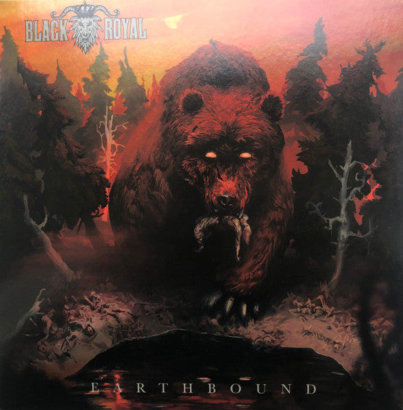 Image of Front Cover of LP - VG+/EX - BLACK ROYAL, Earthbound (M-Theory Audio; M-130, USA, Canada & Europe 2022, Outer Plastic Sleeve With Hype Sticker, Insert, Limited Edition of 300 on Phoenix Ascending Orange Vinyl), ,  - 3826074E