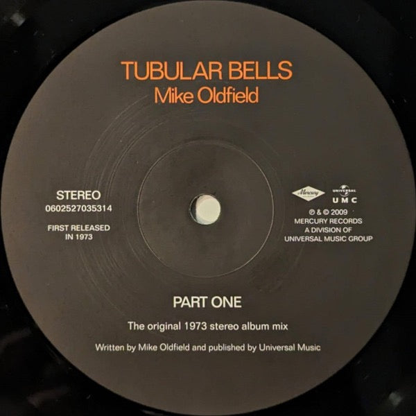 Image of Label Cover of LP - VG+/VG+ - MIKE OLDFIELD, Tubular Bells (Mercury; 0602527035314, Europe 2009 Reissue, Inner), ,  - 3816158C