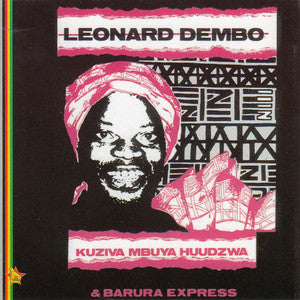 Image of Front Cover of LP - VG/VG+ - LEONARD DEMBO & BARURA EXPRESS, Kuziva Mbuya Huudzwa (Gramma Records; KSALP118, Zimbabwe 1987), Writing on front of sleeve.,  - 3826107E
