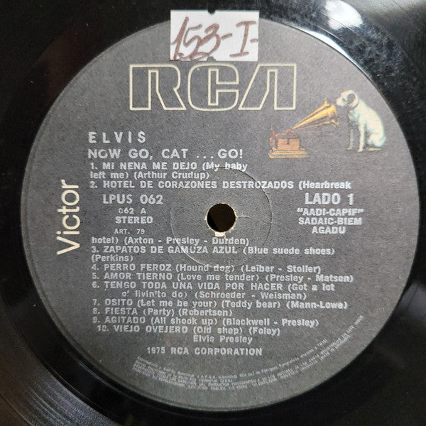 Image of Label Cover of LP - VG+/VG+ - ELVIS PRESLEY, Go Cat Go (RCA; LPUS - 062, Uruguay 1977), ,  - 3826083E