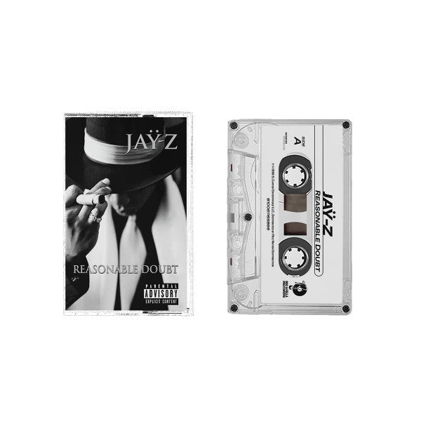 Image of Front Cover of Cassette - NEW/NEW - JAY-Z, Reasonable Doubt (Roc-A-Fella Records; 810061165866, UK 2026 Reissue, J-Card), , A landmark debut built on slick production, sharp storytelling and some of Jay-Z s most assured flows. The sound of New York rap in the mid-90s, with a cool, street-level confidence that still holds up. - 3816205C