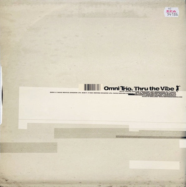 Image of Back Cover of 12" - VG/VG - OMNI TRIO, Thru The Vibe (John B + 2 On 1 Mixes) (Moving Shadow; SHADOW 168, 	UK 2003, Picture Sleeve), ,  - 3816207C