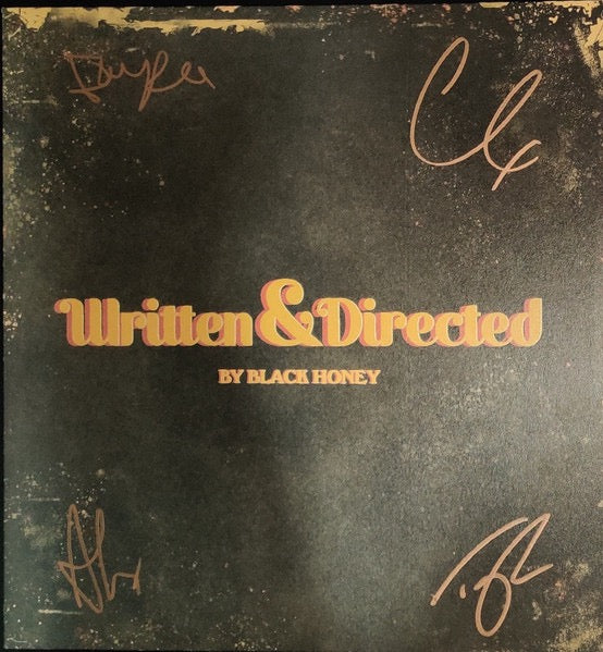 Image of Front Cover of LP - VG+/VG - BLACK HONEY, Written & Directed (Foxfive Records; none, Europe 2021, Gatefold, Booklet, Signed. Red & White Striped [Blood, Sweat and Tears] Vinyl. With 7"), ,  - 3816163C
