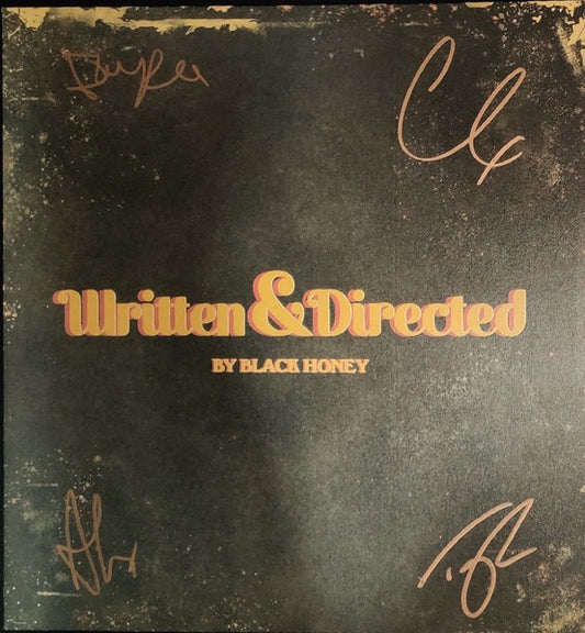 Image of Front Cover of LP - VG+/VG - BLACK HONEY, Written & Directed (Foxfive Records; none, Europe 2021, Gatefold, Booklet, Signed. Red & White Striped [Blood, Sweat and Tears] Vinyl. With 7"), ,  - 3816163C