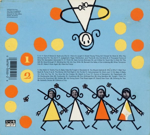 Image of Back Cover of 2xCD - VG+/VG+ - MUDHONEY, March To Fuzz (Sub Pop; SPCD 500, US 2000, Double Digipak, Booklet), ,  - 3836085E