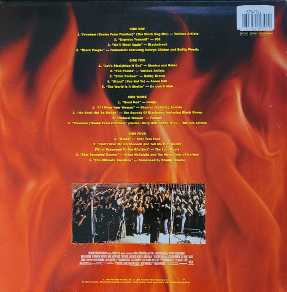 Image of Back Cover of 2xLP - G+/G+ - VARIOUS, Panther - The Original Motion Picture Soundtrack (Mercury; 525479-1, Europe 1995, 2 Inners), Ring and edge wear to sleeve. Damage to inners. Marks to discs.,  - 3816233C