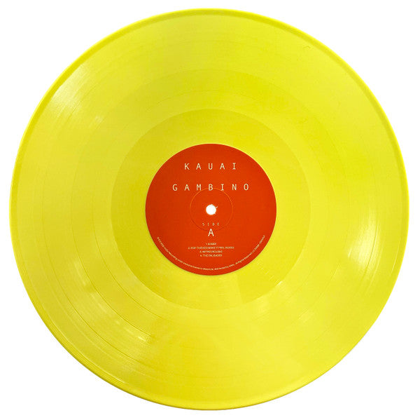 Image of Label Cover of 12" - VG+/VG+ - GAMBINO WITH JADEN "THE BOY" SMITH*, Kauai (mcDJ Records; CG001LP, Worldwide 2022, Picture Sleeve, Inner & Insert), ,  - 3826125E