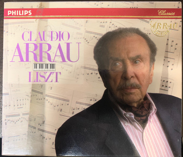 Image of Front Cover of 5xCD - VG+/VG+ - CLAUDIO ARRAU, Liszt (Philips Classics; 432 305-2, US 1991, Box Set, Booklet), ,  - 3836093E