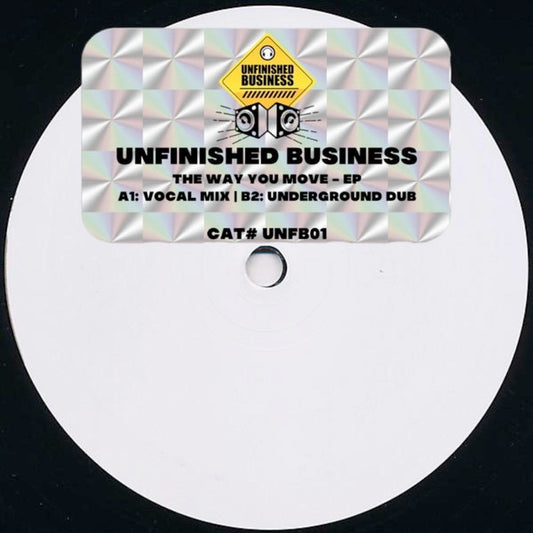 Image of Front Cover of 10" - /VG - PAUL FRENCH, The Way You Move EP (Unfinished Business; UNFB01, 	UK 2021, Stickered White Label), , A		The Way You Move (Vocal)	5:56B		The Way You Move (Underground Dub)	5:57 - 3816211C