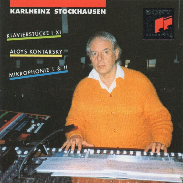 Image of Front Cover of 2xCD - VG+/VG+ - KARLHEINZ STOCKHAUSEN - ALOYS KONTARSKY, Stockhausen: Klavierst cke I-XI / Mikrophonie I & II (Sony Classical; S2K 53346, Europe 1993, Double CD Case, Booklet), ,  - 3836099E