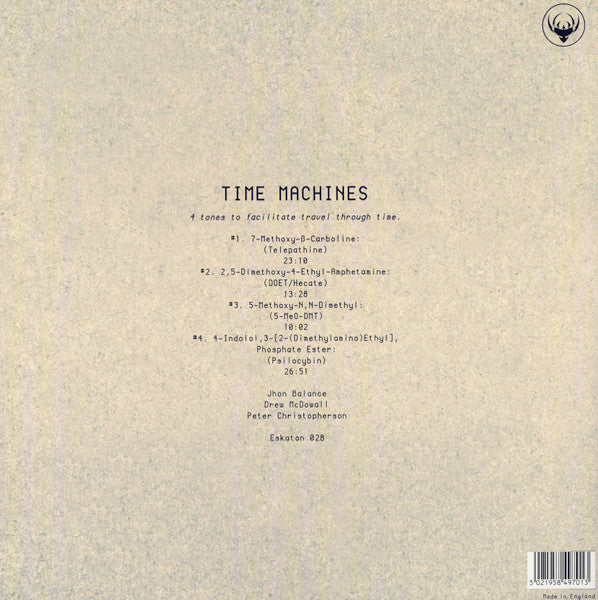 Image of Back Cover of 2xLP - VG+/VG+ - TIME MACHINES, Time Machines (Eskaton; Eskaton 028, UK 2002, Gatefold, 2 Inners), The inners have a little ringwear. Great copy.,  - 3826119E