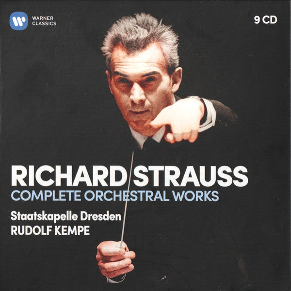 Image of Front Cover of 9xCD - VG+/VG+ - RUDOLF KEMPE, STAATSKAPELLE DRESDEN, Richard Strauss: Complete Orchestral Works (Warner Classics; 0190295542511, Europe 2019, Box Set, Booklet), ,  - 3836109E