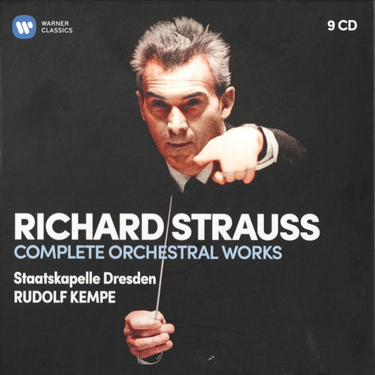 Image of Front Cover of 9xCD - VG+/VG+ - RUDOLF KEMPE, STAATSKAPELLE DRESDEN, Richard Strauss: Complete Orchestral Works (Warner Classics; 0190295542511, Europe 2019, Box Set, Booklet), ,  - 3836109E