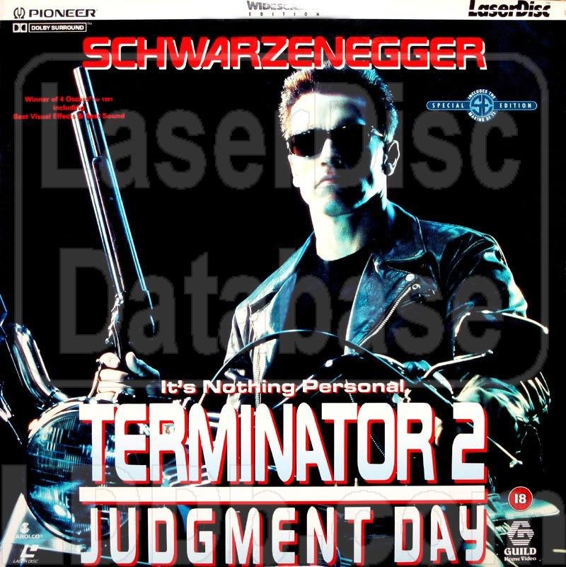Image of Front Cover of 2xDVD - VG+/VG+ - JAMES CAMERON, Terminator 2 - Judgment Day (; PLFED30341, UK 1992, Insert), ,  - 3846148S