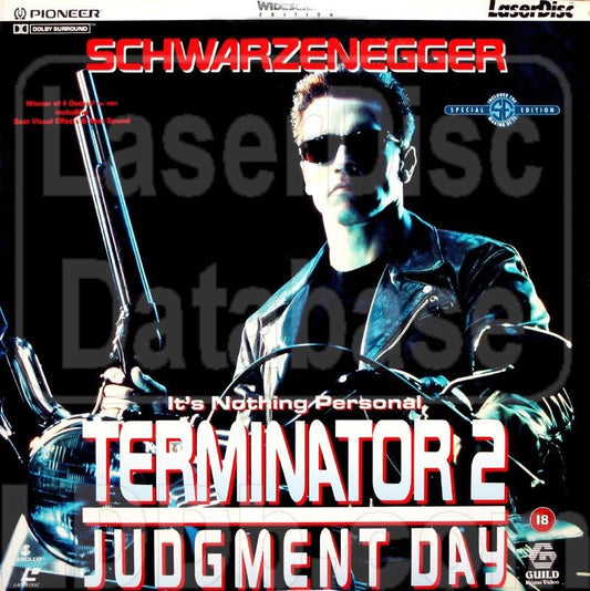 Image of Front Cover of 2xDVD - VG+/VG+ - JAMES CAMERON, Terminator 2 - Judgment Day (; PLFED30341, UK 1992, Insert), ,  - 3846148S