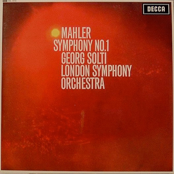 Image of Front Cover of LP - VG/VG - GEORGE SOLTI, LONDON SYMPHONY ORCHESTRA, Mahler: Symphony No 1 (Decca Black Unboxed Wideband - Made In England at 11 O'Clock - No Groove ED3; SXL 2276, UK 1961, Laminated Flipback Sleeve), Strong VG,  - 3826086E