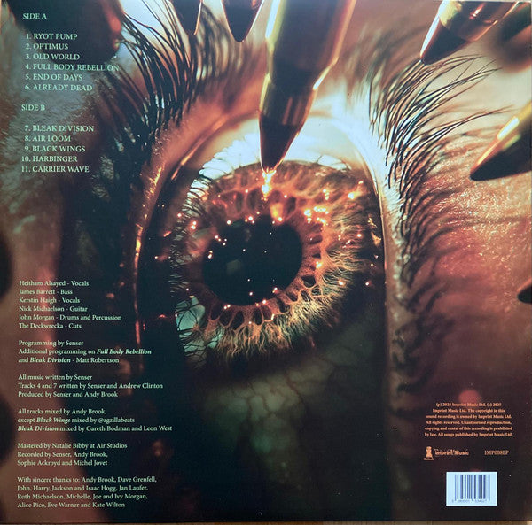 Image of Back Cover of LP - EX/EX - SENSER, Sonic Dissidence (Imprint Music Ltd. ; IMP008LP, UK 2025, Gatefold, Inner, Brown Marble Vinyl), ,  - 3826187E
