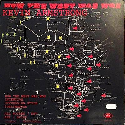 Image of Back Cover of LP - VG/VG+ - LOCAL HEROES SW9 / KEVIN ARMSTRONG, New Opium / How The West Was Won (Oval; OVAL 302, UK 1981), Strong VG Sleeve,  - 3816265C