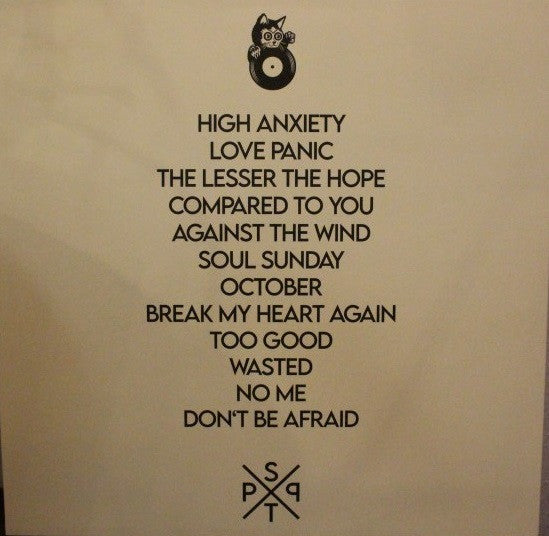 Image of Back Cover of LP - EX/EX - SWEET TEETH, High Anxiety (L vely ; LLY054, Sweden 2022, Insert, Yellow Vinyl), Stickered Plastic Outer Sleeve,  - 3826173E