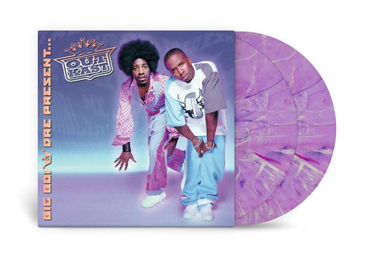 Image of Front Cover of 2xLP - NEW/NEW - OUTKAST, Big Boi & Dre Present...OutKast (CMG; 19958413181, UK 2026, Limited Edition Purple Marbled Vinyl), , Originally released in 2001, Big Boi & Dre Present...OutKast collects highlights from across Outkast's catalogue alongside new material and guest appearances, including 'The Whole World', 'Ms. Jackson', 'Rosa Parks' and 'B.O.B.'. - 9414386C