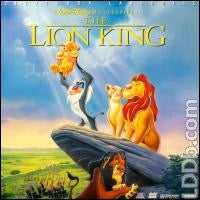 Image of Front Cover of DVD - VG+/EX - DISNEY, The Lion King (, US 1995), ,  - 3846151S