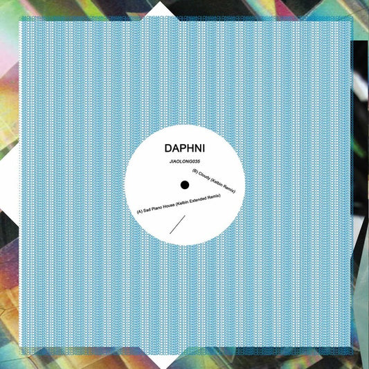 Image of Front Cover of 12" - NEW/NEW - DAPHNI, Sad Piano House / Cloudy (Kelbin Remixes) (Jiaolong; JIAOLONG035, UK 2026, Limited First Press), , Daphni brings together Kelbin's remixes of 'Sad Piano House' and 'Cloudy' on vinyl for the first time. The release pairs the heart-tugging melody of 'Sad Piano House' with Kelbin's razor-sharp production alongside his fan-favourite reworking of 'Cloudy'. - 9414407C