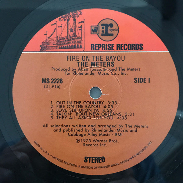 Image of Label Cover of 12" - VG+/VG+ - THE METERS, Fire On The Bayou (Reprise Records; MS 2228, US 1999 Reissue), Strong VG+, sleeve in opened shrinkwrap.,  - 3846165S