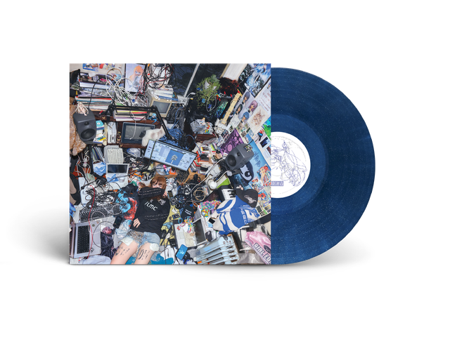 Image of Front Cover of LP - NEW/NEW - NINAJIRACHI, I Love My Computer (NLV Records; dA22LPS, UK 2026, Cobalt Blue Glitter Vinyl), , Ninajirachi's debut album I Love My Computer is a concept record built around her relationship with her PC, moving between EDM, tech-house, speed garage, dubstep and hyperpop. The Australian producer draws on the legacy of early-2000s and 2010s electronic music while using technology as both a medium and a recurring theme. - 9414419C