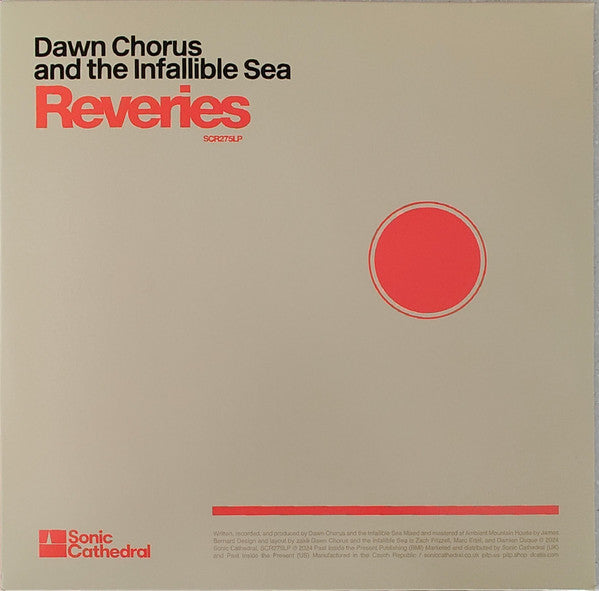Image of Front Cover of LP - EX/EX - DAWN CHORUS AND THE INFALLIBLE SEA, Reveries (Sonic Cathedral ; SCR275LP, Worldwide 2024, Inner, Orange Vinyl), Opened Instore, Still In Shrinkwrap,  - 3826167E