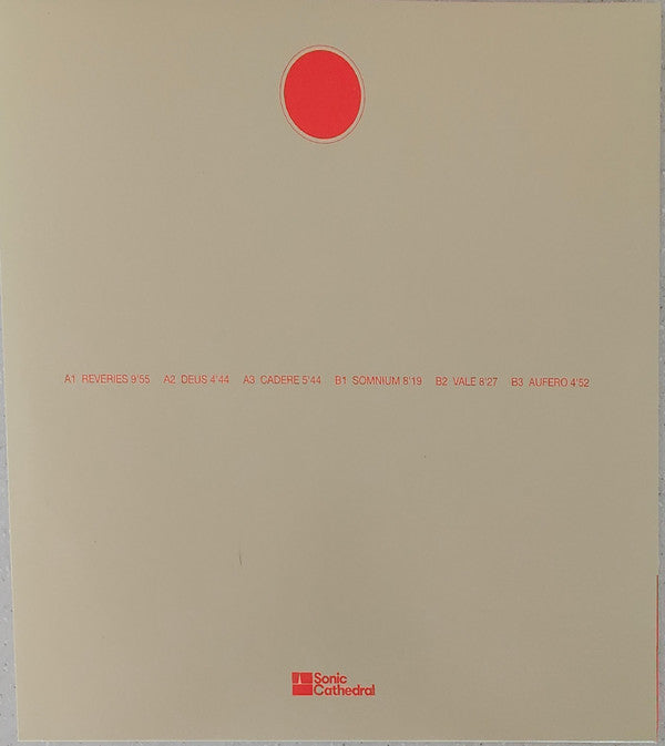 Image of Back Cover of LP - EX/EX - DAWN CHORUS AND THE INFALLIBLE SEA, Reveries (Sonic Cathedral ; SCR275LP, Worldwide 2024, Inner, Orange Vinyl), Opened Instore, Still In Shrinkwrap,  - 3826167E