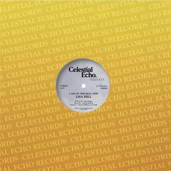 Image of Front Cover of 12" - EX/EX - LISA HILL, I Am On The Real Side (Celestial Echo; CER004, UK 2024 Reissue), ,  - 3846173S