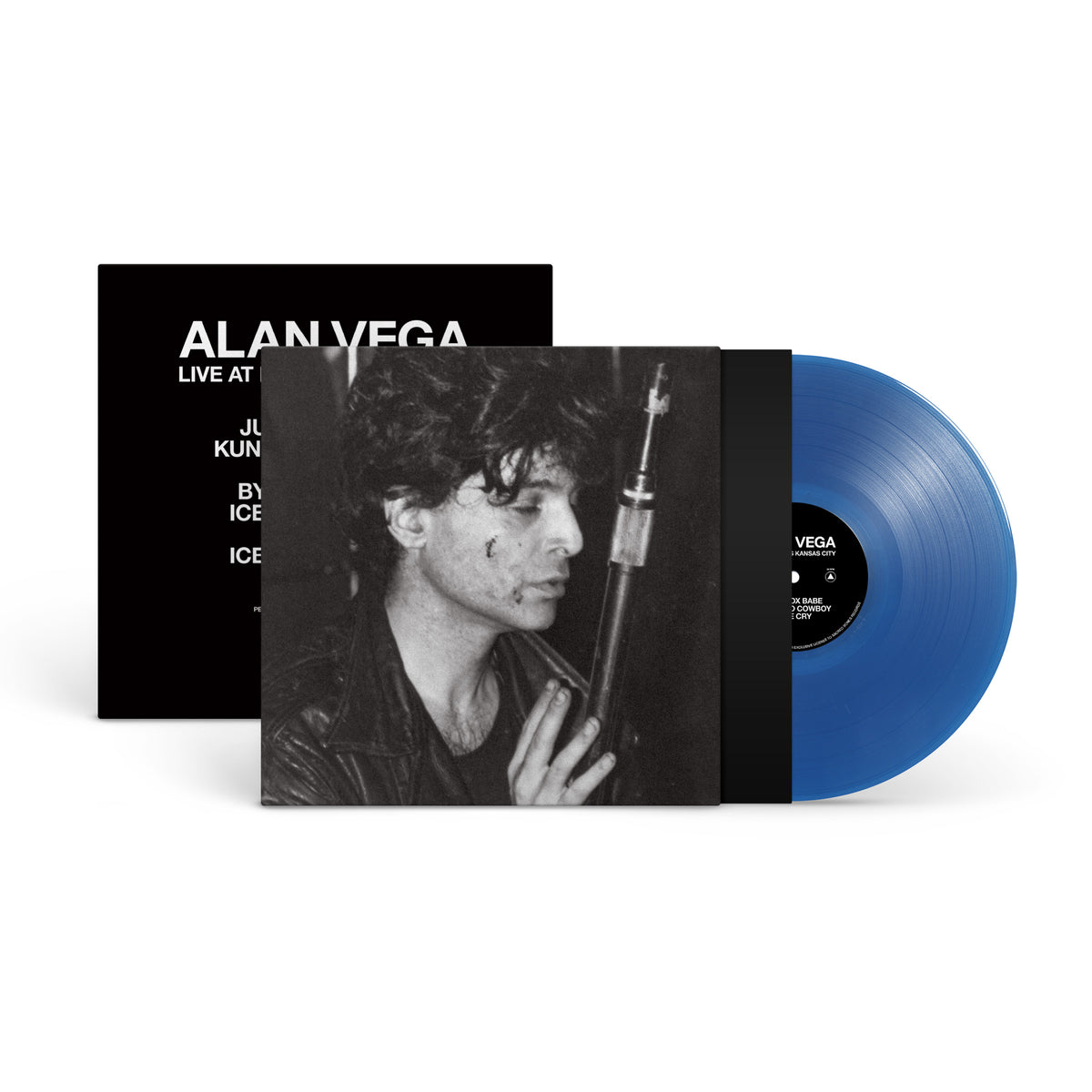 Image of Back Cover of LP - NEW/NEW - ALAN  VEGA, Live at Max's Kansas City (Sacred Bones Records; SBR3064LP-C3, Worldwide 2026, Cobalt Blue Vinyl), , Alan Vega’s Live at Max’s Kansas City captures one of music’s most fearless innovators and visionaries at full creative force, transforming this punk clubhouse, one of New York City’s most iconic cultural landmarks into a theater of raw performance, sonic experimentation, and uncompromising artistic expression. Recorded on July 18, 1980, just weeks before the