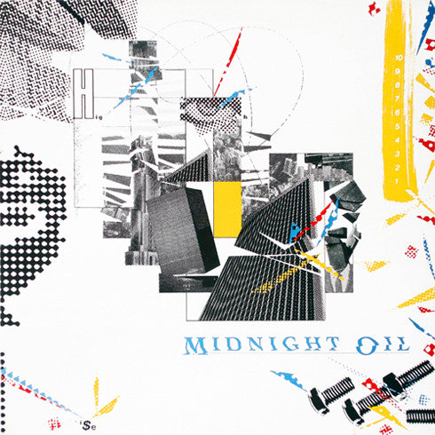 Image of Front Cover of LP - VG/VG+ - MIDNIGHT OIL, 10, 9, 8, 7, 6, 5, 4, 3, 2, 1 (CBS; 25314, UK 1982, Inner, With "Oil Rag" Newspaper), ,  - 3826175E